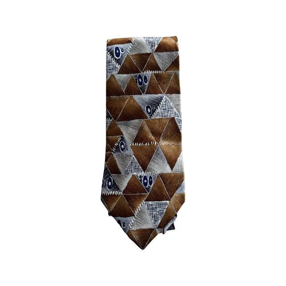 Vintage Stafford Silk Neckties Set of 3 Taupe - Picture 2 of 5